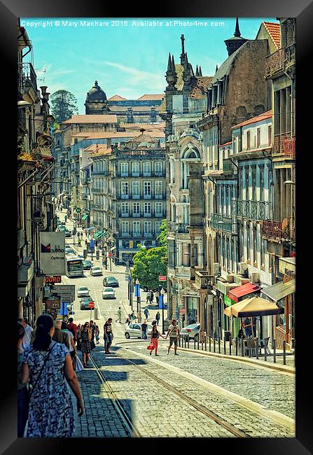  Streets of Porto - 2 Framed Print by Mary Machare