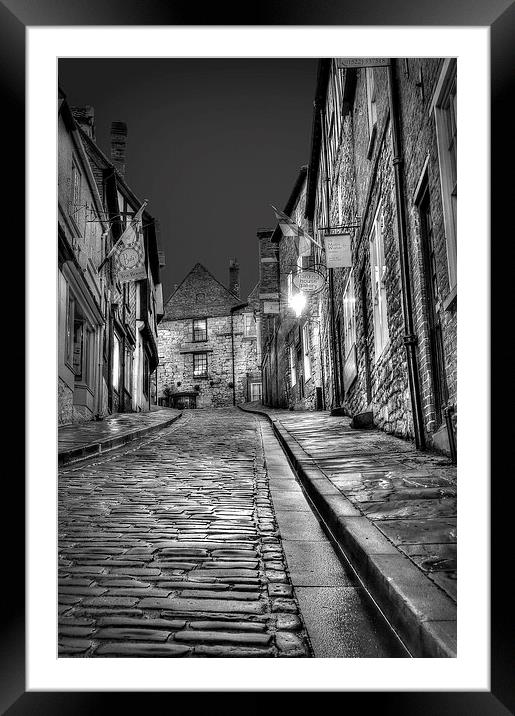  Steep Hill Lincoln  Framed Mounted Print by Jon Fixter