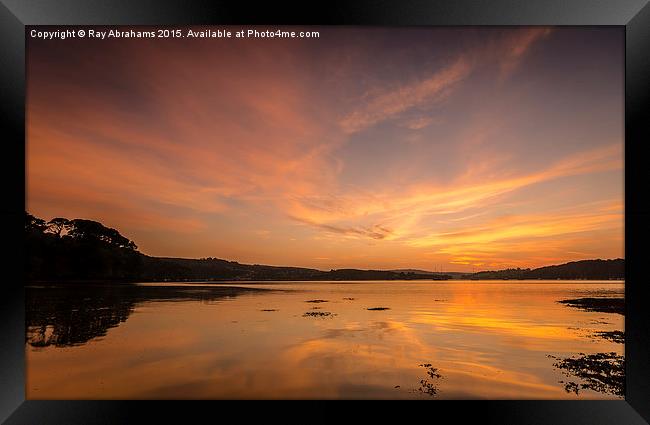 Evening Glow Framed Print by Ray Abrahams