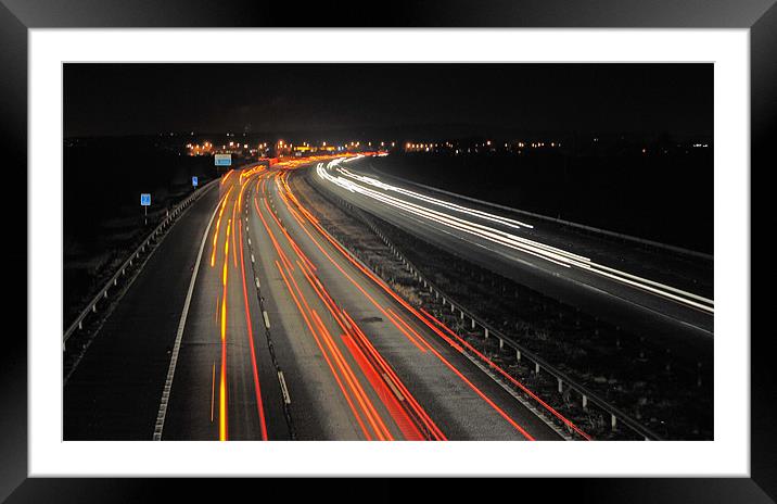 The M5 Framed Mounted Print by Rob Hawkins