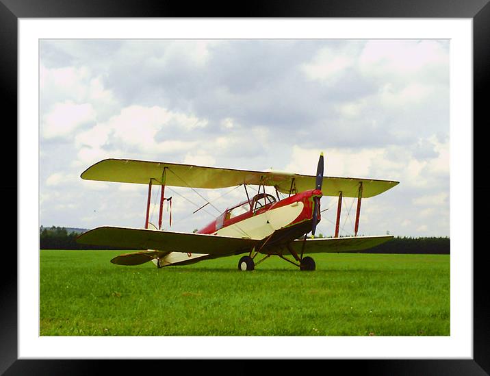 Bi-Plane Framed Mounted Print by Chris Day