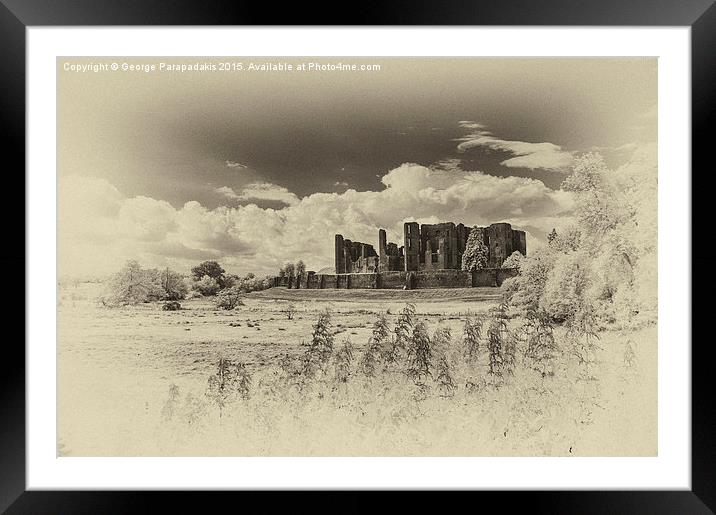  Kenilworth Castle, Warwickshire Framed Mounted Print by George Parapadakis