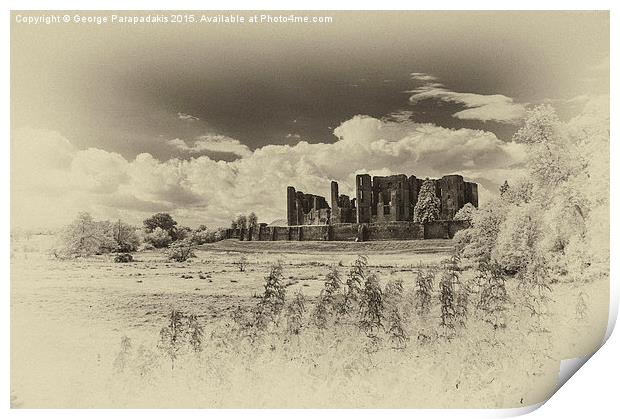  Kenilworth Castle, Warwickshire Print by George Parapadakis