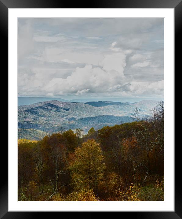 Looking Across The Valley Framed Mounted Print by Tom and Dawn Gari