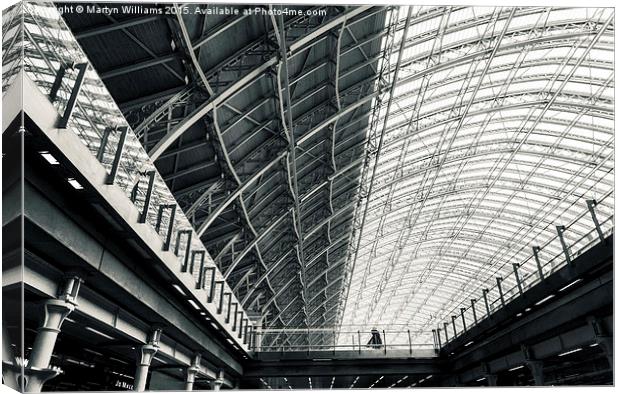 St Pancras Station, London Canvas Print by Martyn Williams