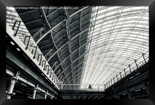 St Pancras Station, London Framed Print by Martyn Williams