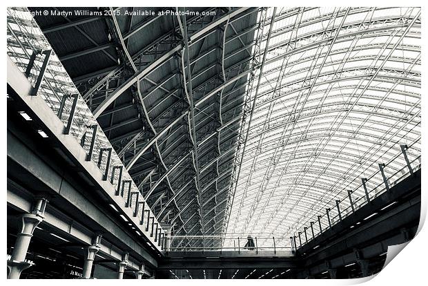 St Pancras Station, London Print by Martyn Williams