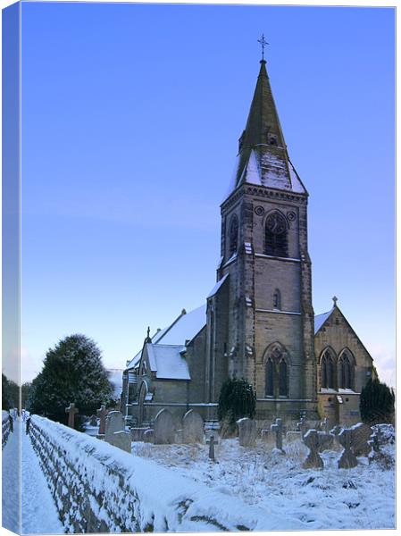 Rangemore All Saints, Staffordshire Canvas Print by Pete Holloway