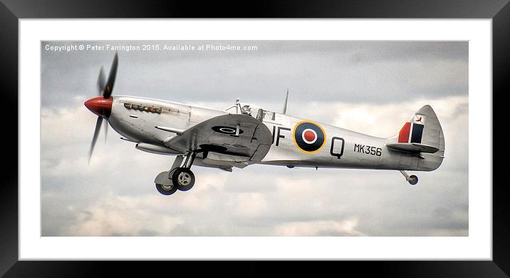  Silver Flyer Framed Mounted Print by Peter Farrington