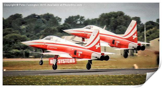 Formation Take Off Print by Peter Farrington