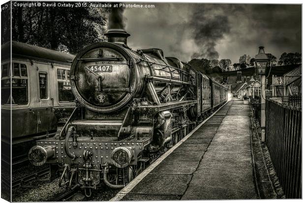  The Train Now Departing Canvas Print by David Oxtaby  ARPS