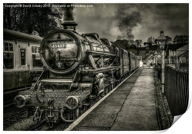  The Train Now Departing Print by David Oxtaby  ARPS