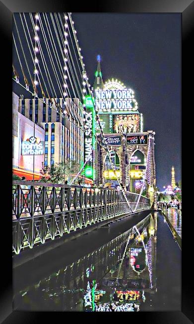 New York New York Las Vegas Framed Print by Andy Smith