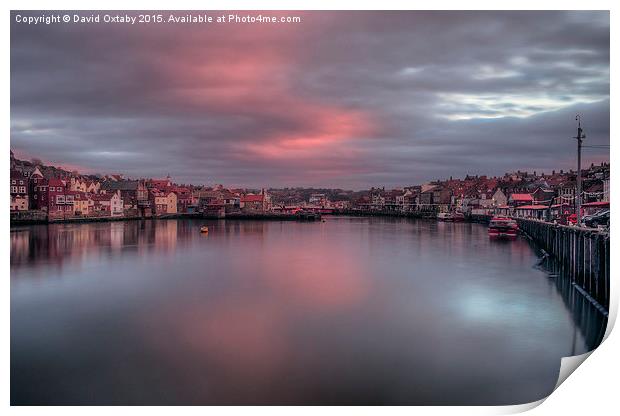 Whitby Harbour Sunset Print by David Oxtaby  ARPS