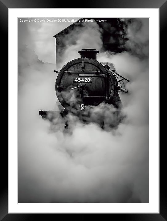 Steam! 45428 at Grosmont Framed Mounted Print by David Oxtaby  ARPS