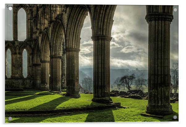 Rievaulx Abbey North Yorkshire Acrylic by David Oxtaby  ARPS