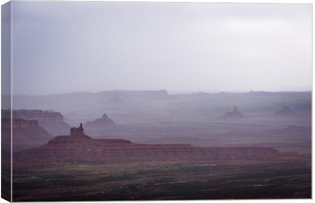 Valley of the Gods - Spring Rain Canvas Print by Brent Olson