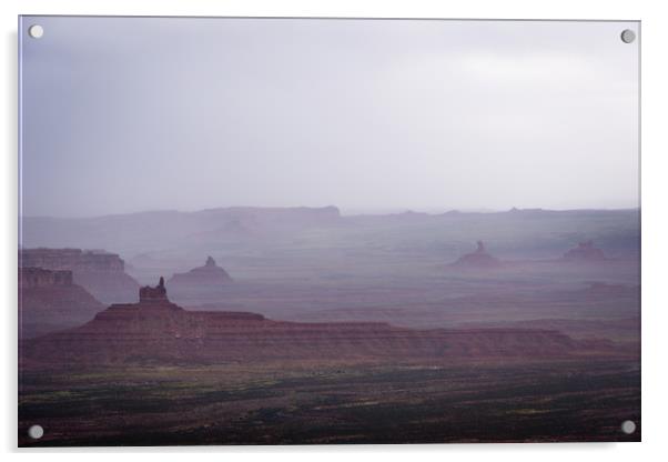 Valley of the Gods - Spring Rain Acrylic by Brent Olson