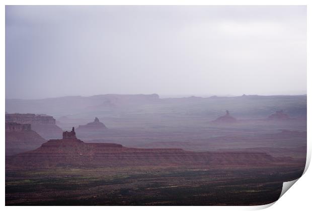 Valley of the Gods - Spring Rain Print by Brent Olson