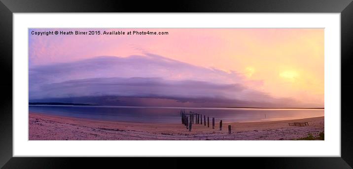 Sunset Storm Over Mission Bay Framed Mounted Print by Heath Birrer