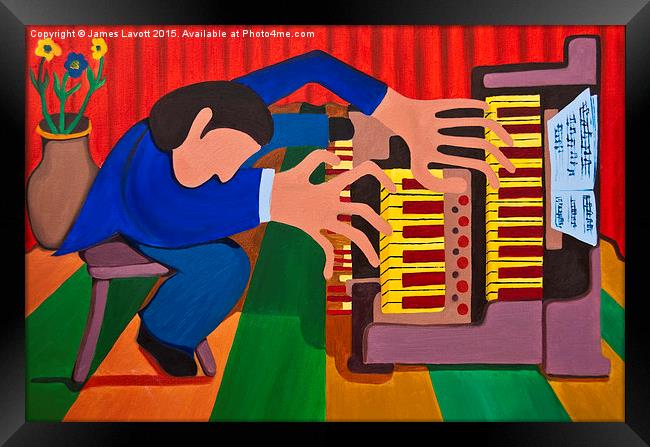 The Organ Player Framed Print by James Lavott