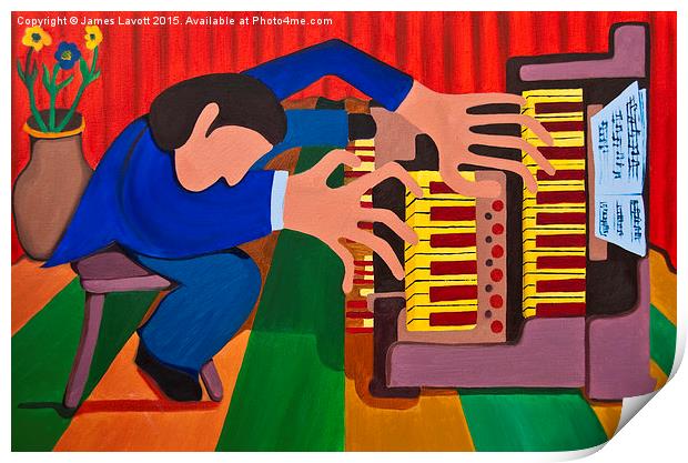  The Organ Player Print by James Lavott