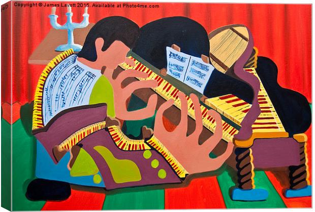 The Piano Player Canvas Print by James Lavott