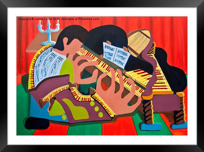 The Piano Player Framed Mounted Print by James Lavott
