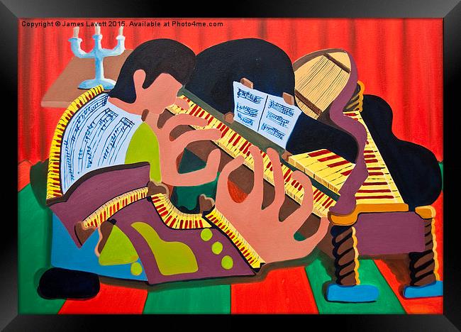 The Piano Player Framed Print by James Lavott