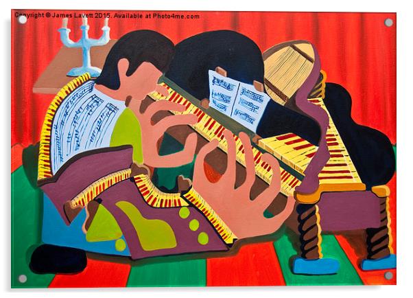 The Piano Player Acrylic by James Lavott