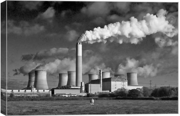  Coal Power Canvas Print by Alan Kirkby