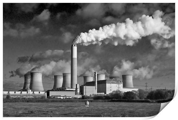  Coal Power Print by Alan Kirkby