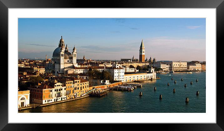  Venetian Dawn Framed Mounted Print by Peter Jarvis