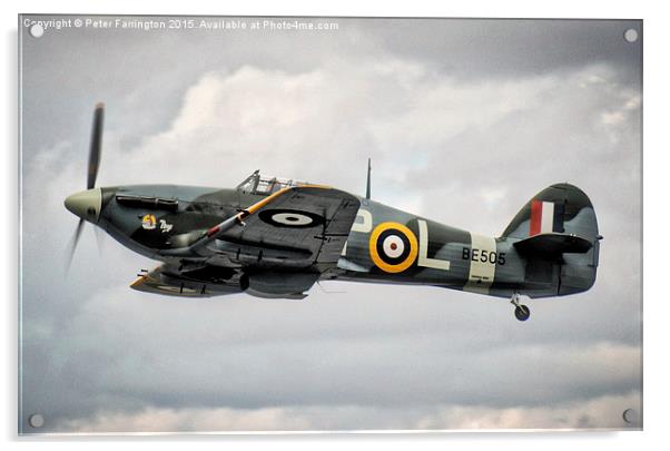 Hawker Hurricane Mk IIB BE505 Taking To The Skies Acrylic by Peter Farrington