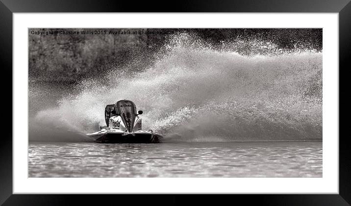  Rapid Framed Mounted Print by Christine Johnson