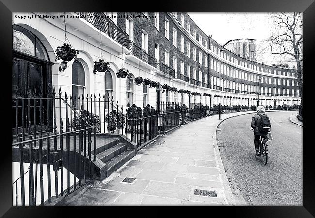 Georgian Crescent Framed Print by Martyn Williams