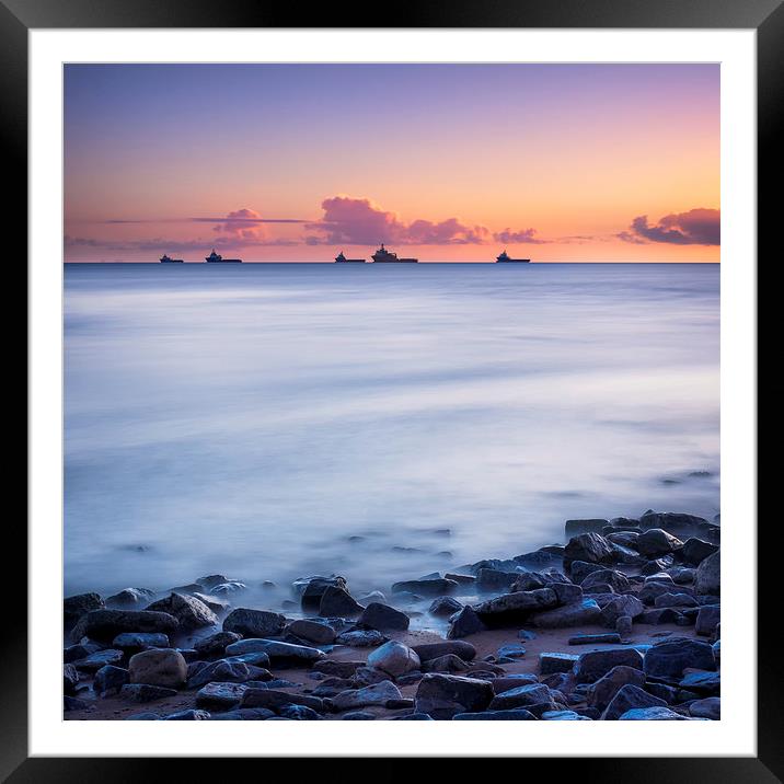 Aberdeen Sunrise Framed Mounted Print by Mike Stephen