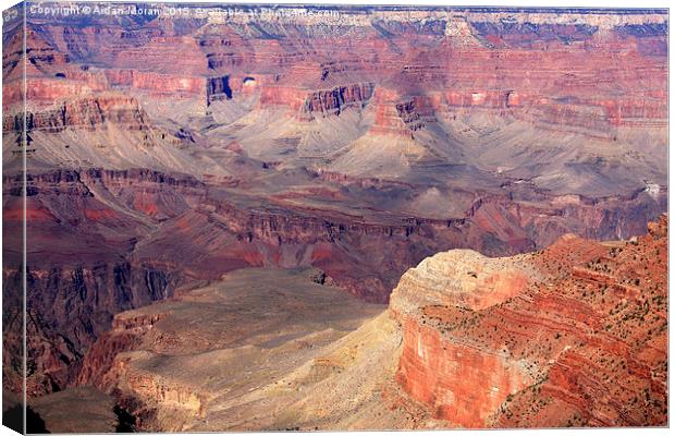  Natural Wonders Of The World Grand Canyon Arizona Canvas Print by Aidan Moran