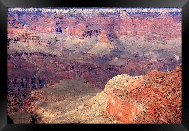  Natural Wonders Of The World Grand Canyon Arizona Framed Print by Aidan Moran
