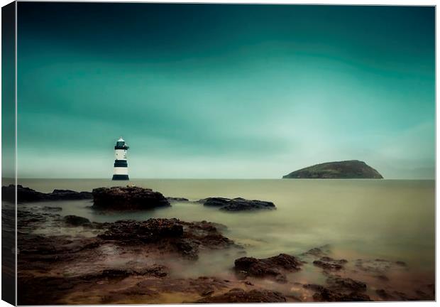  Penmon Lighthouse, Anglesey, Wales Canvas Print by Jennifer Mannion