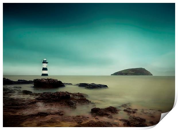  Penmon Lighthouse, Anglesey, Wales Print by Jennifer Mannion