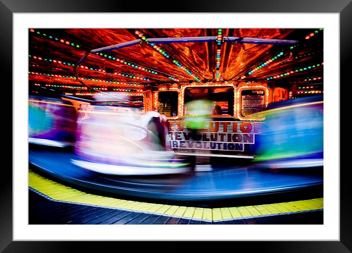  Waltzers on the pier, Blackpool, UK Framed Mounted Print by Jennifer Mannion