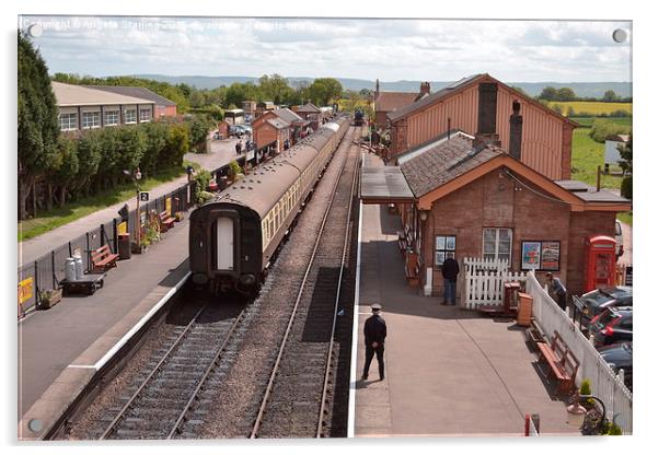  Bishops Lydeard Station Acrylic by Angela Starling