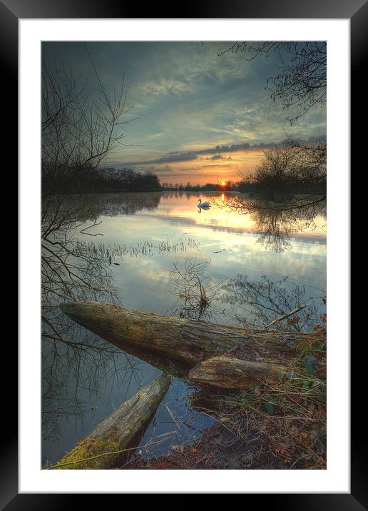 Earlswood Lakes - Warwickshire. Framed Mounted Print by Jonathan Smith