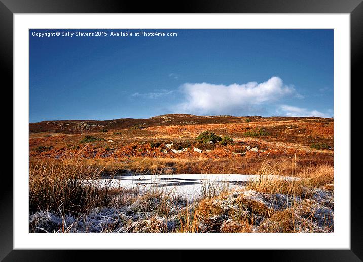  Winter Loch Framed Mounted Print by Sally Stevens