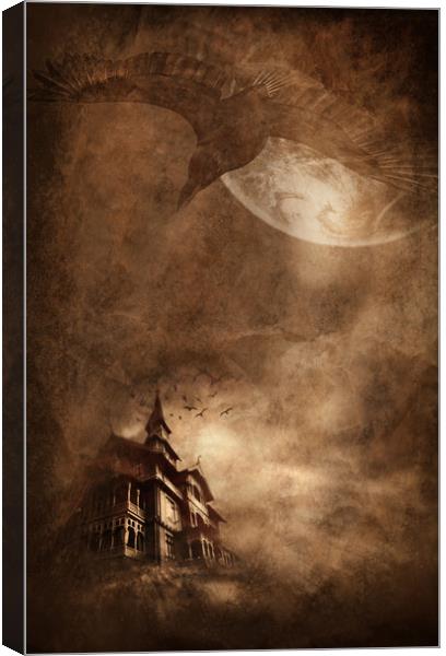  Mystery Mansion Canvas Print by Svetlana Sewell