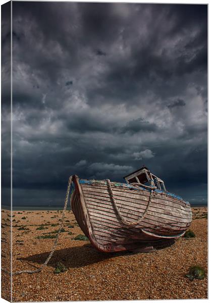 Stormy Dungeness Canvas Print by Phil Clements