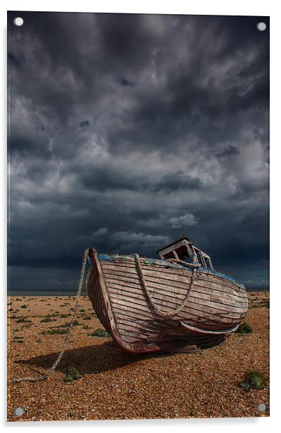 Stormy Dungeness Acrylic by Phil Clements