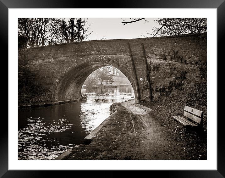 Footbridge 76, Kintbury, Berkshire, England, UK Framed Mounted Print by Mark Llewellyn