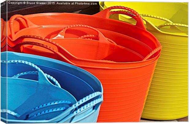 BUCKETS Canvas Print by Bruce Glasser